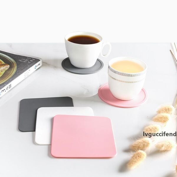 

silicone coaster thickened food grade kitchen tool mat non-skid heat resistant round cup bowl dish rose stamped mat tableware placemat gifts