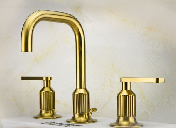 

widespread bathroom faucet, polished chrome 8-inch widespread bathroom faucet cross lever handle pvd finish solid brass lavatory faucet