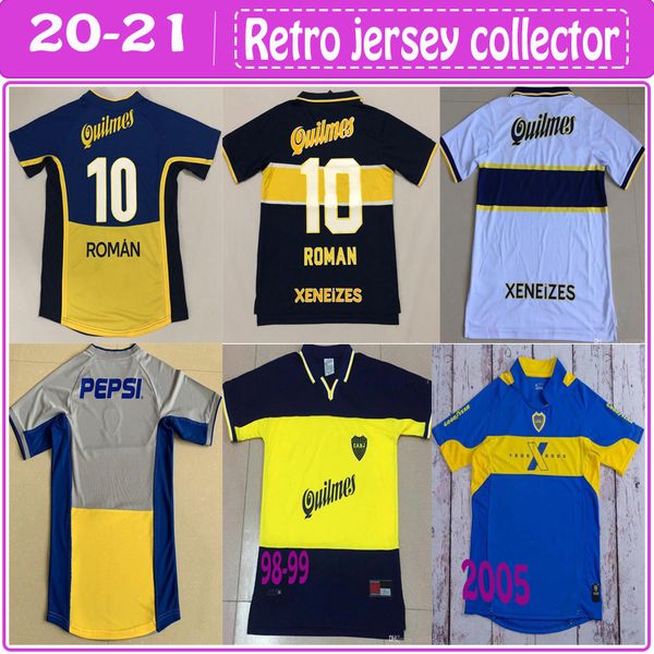 

retro classic 1995 1996 1997 1998 1999 2000 2001 2002 2003 2005 boca juniors soccer jerseys roman maradona limited retro football shirt, Black;yellow