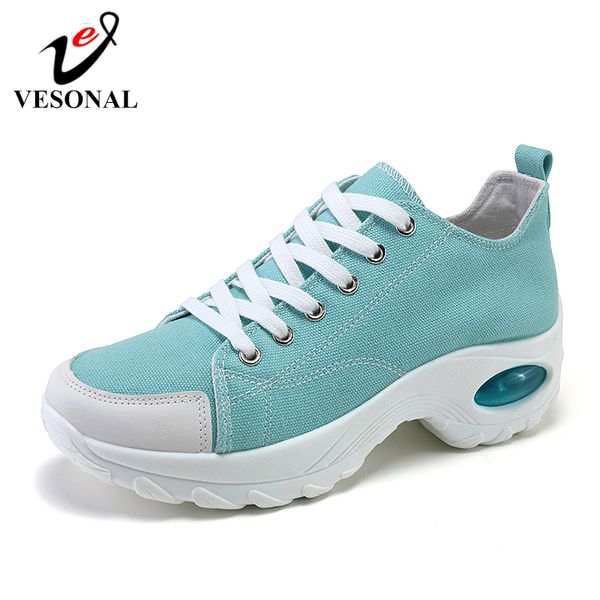 

canvas women's vulcanize shoes for women sneakers casual platform thick sole air cushion lightweight woman ladies vulcanized, Black