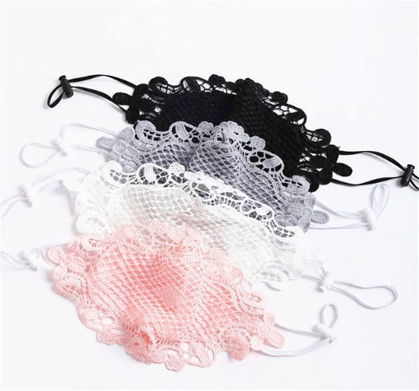 

2020 new hollow out bud silk mask fashion lightweight and breathable sunscreen masks outdoor cycling protective mask concert carnival masks