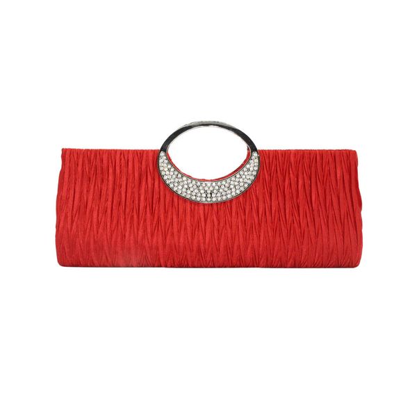 

evening bags bag women elegant evening wedding purse clutch rhinestone satin pleated handbag drop shipping good quality