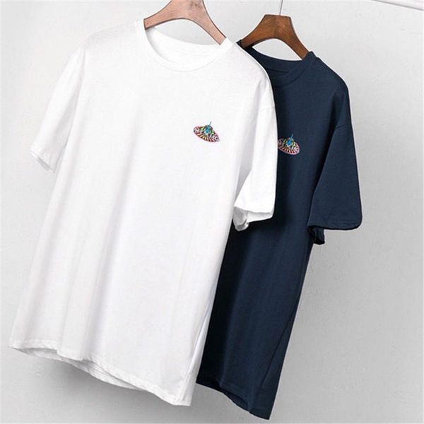 

mens t shirt 20ss fashion show iron tower printed polos t shirts short sleeves men and women stylist hip hop tees, White;black