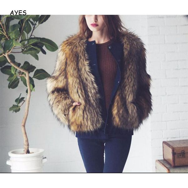 

women winter short faux fur coats 2020 fur lady wife outers vogue coat femme clothes plus size noble jackets coat, Black