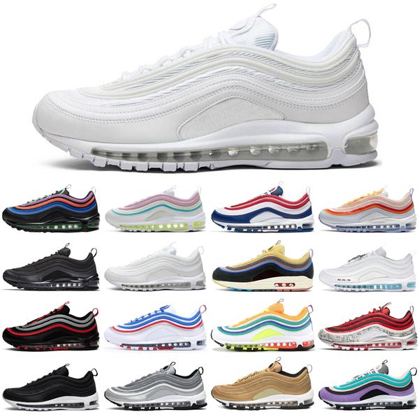

new 97 sean wotherspoon 97s men women running shoes triple black white outdoor athletic mens womens trainers sports sneakers runners