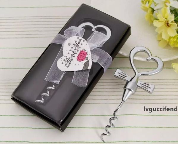 

factory direct wholesale creative small gifts wedding supplies love bow red wine screwdriver wine bottle opener