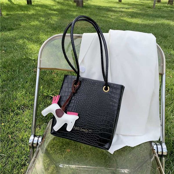 

french design fashion simple bucket bag handbag & elegant shoulder bag width 21cm height 21cm thickness 8.5cm