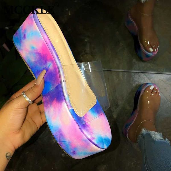 

slippers women's flat platform transparent pvc woman waterproof beach durable slides ladies shoes 2021 summer female, Black