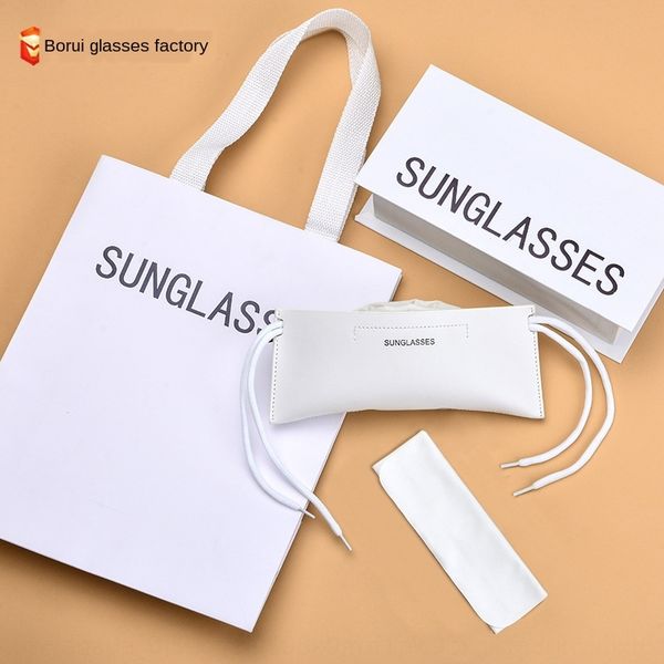 

case korean fashion case set box handbag box sunglasses sunglasses full set, Blue