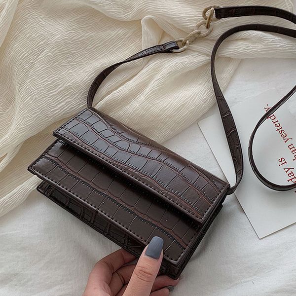 

2020 small pu leathe shoulder bag stone pattern messenger bag crossbody bags for women and handbags mini designer ladies purses