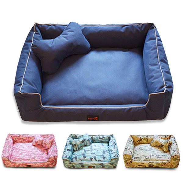 

kennels & pens oxford cloth big dog bed removable cover soft pet for dogs washable house warm kennel suit autumn and winter