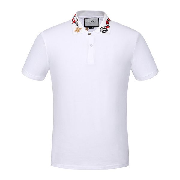 

mens designer polo shirt brand letter print t shirts for italy fashion polo shirt men high street cotton tags t shirts m-3xl, White;black