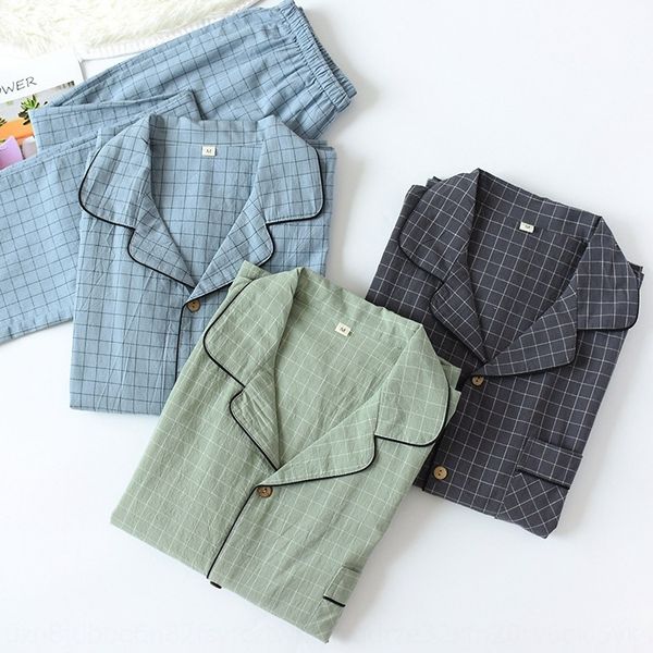 

wjsyv autumn long-sleeved trousers lovers' home cotton-padded pajama washable cotton clothes winter men's and women's plaid h, Blue;red