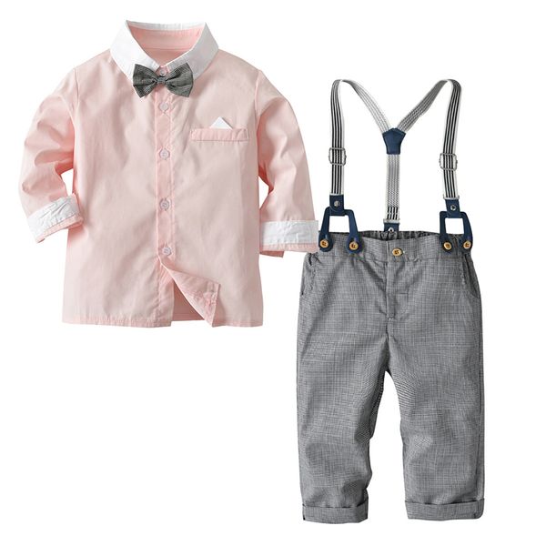 

2020 spring baby boys clothes sets leisure toddler boy clothes gentleman outfits suit children clothing costume for kids suits, White