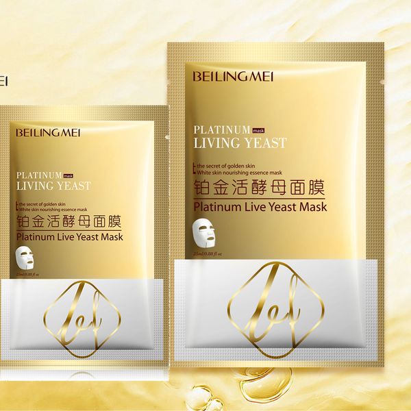 

easy absorb platinum live yeast hydrate patch mask anti-aging black face skin care relieve dry and rough skin wholesale face masks