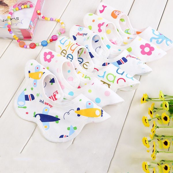 

baby cotton cotton baby bib newborn towel saliva towel bib anti-overflow milk 360 degree rotatable