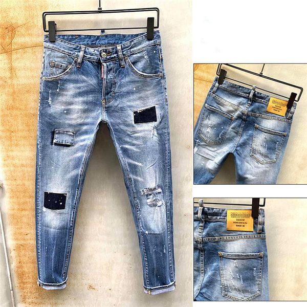 

mens jeans new fashion mens simple summer lightweight jeans mens zipper ripped fashion casual true religions denim stylist jeans hip hop, Blue