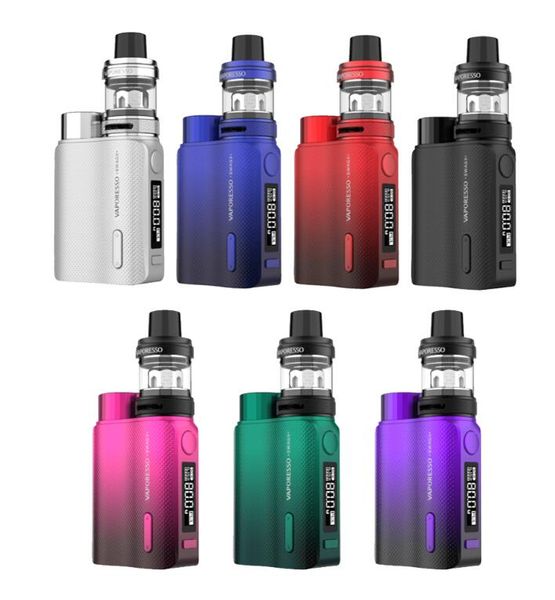 

Vaporesso Добычу II 2 Starter Kit Ecig 80W Одно 18650 моделирование с 3,5 мл NRG PE Танк с GT4 Смыкались катушки 100% комплект Аутентичные Vape