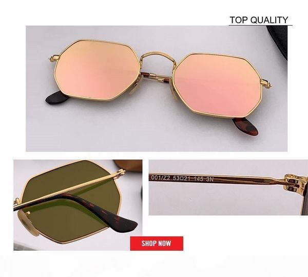 

hexagon flat lens sunglasses women brand designer small square sun glases men metal frame driving fishing rd3556 gafas sun glasses female, White;black