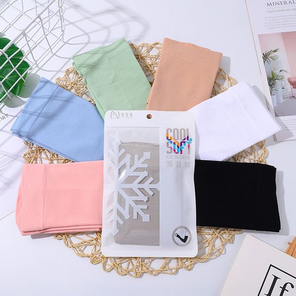 

5rgbd korean style fashionable snowflake silk protective ice sleeve student women's summer outdoor anti-sundries anti-ultraviolet ice s, Black