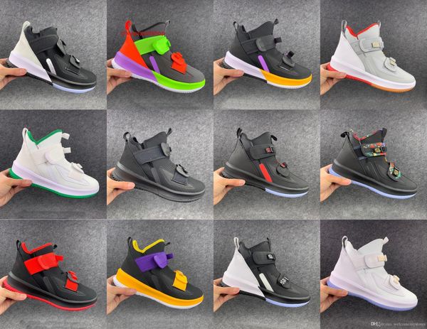 

солдат 13s ботинки баскетбола новых людей прибытия кроссовки ep xiii sfg черный белый университет красный волк леброн размер 40-46