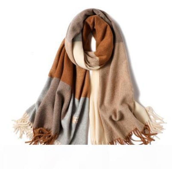 

2018 winter long имитация шарф для женщин brand дизайнерские шали кашемира плед шарфы blanket оптовая thic глушитель толстая neckwarmer шеи, Blue;gray