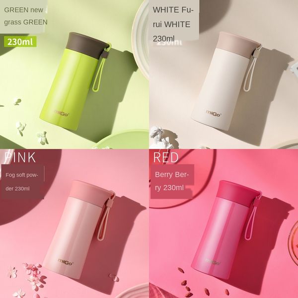 

migo thermos cup large capacity stainless steel cup children's student simple cute thermos pot for men and women small portable