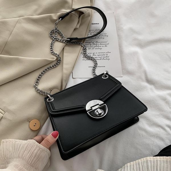 

2020 chain strap pu leather fashion female handbags shoulder crossbody bag lady's brand designer women's small bag