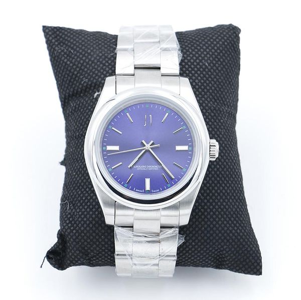 

limited edition 39mm perpetual m114300 stainless steel watch blue dial watches 2813 automatic mechanical mens wristwatches, Slivery;brown