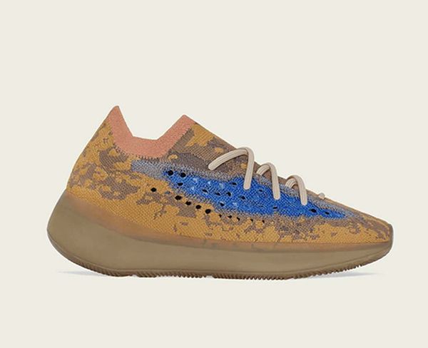 

blue oat 2020 release boost authentic yechei 380 retro blue oat running shoes with box