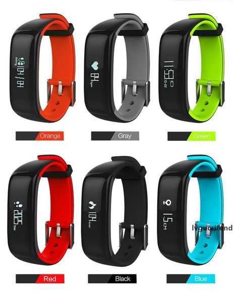 

p1 smartband watches blood pressure bluetooth smart bracelet heart rate monitor smart wristband fitness for android ios phone