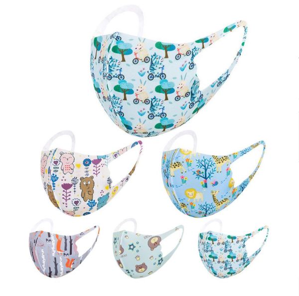 

kids designer face masks fashion kids face mask children's cartoon printed masks can wash children's protective breathable spring