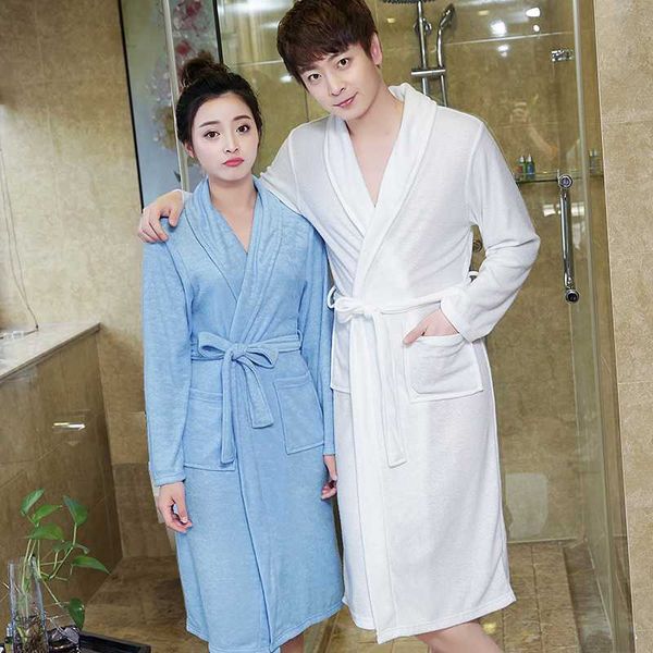 

men's coffee suck sweat towel bathrobe men summer terry bath robe mens dressing gown male long robes lovers bathrobes, Black;brown