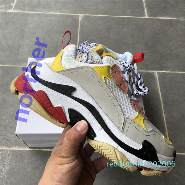 

quailty black white red pink triple s luxury designer shoes mens casual women outdoor tennis sneaker us5.5-11 c15