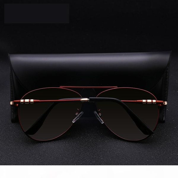 

2020 classic half metal polarized sunglasses men women brand designer glasses mirror sun glasses fashion, White;black