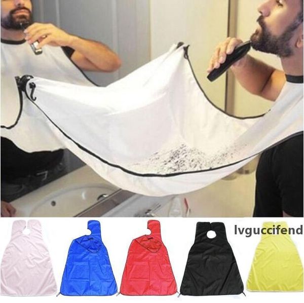 

120x80cm waterproof man pongee beard care shave apron bib trimmer facial hair cape sink black white shaving clean cleaning protection