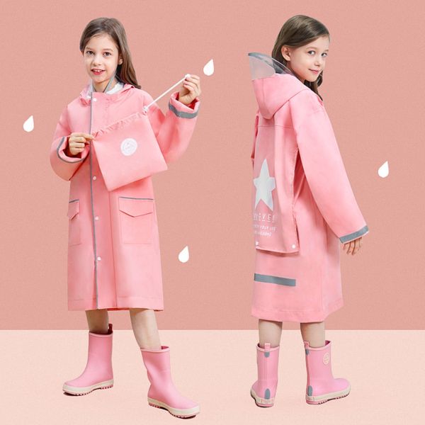 

пончо средней iq0fm начальной школы детских плаще мальчиков kindergarten девочек и большой детский утолщенной защитный защитный кло, Black