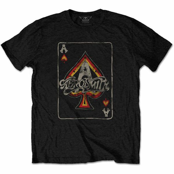 

aero ace black mens t shirt tee licensed band merch, Gray;blue