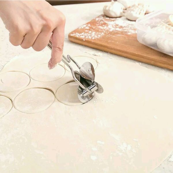 

7cm stainless steel round dumpling maker kitchen pastry tools mold cookie pastry wrapper mould bakeware dough cutting tool