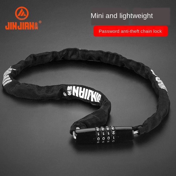 

gold mace bicycle small chain bicycle anti-theft four-digit password anti-theft trolley lock children's car lock