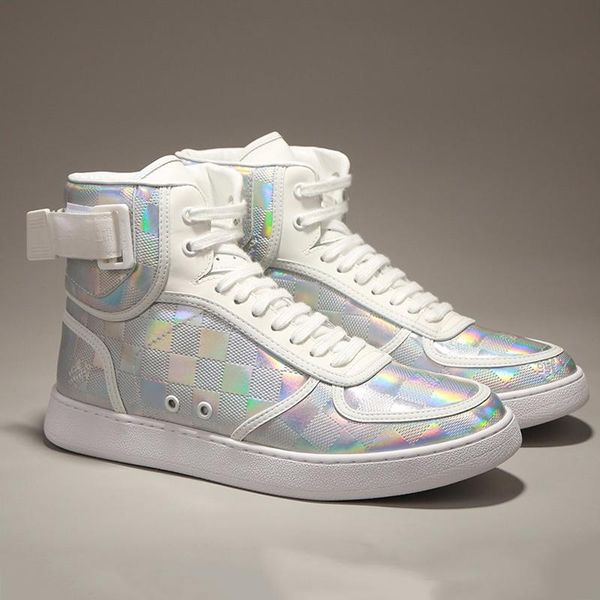 

drop ship rivoli sneaker boots mens shoes herren luxus marken schuhe vintage fashion luxury soft footwears lace -up plus size men boots, Black