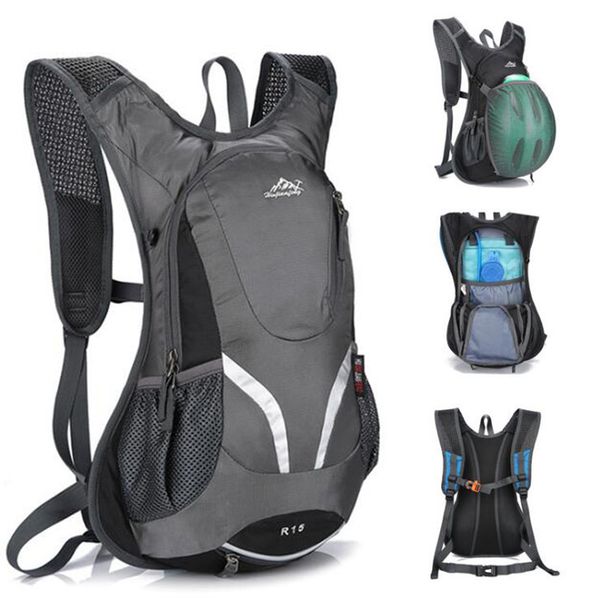 

outdoor water bag hydration backpack camping hiking sports bag riding reflective cycling water bladder container pack waterproof