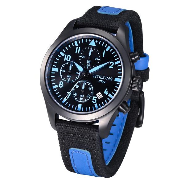 

brand luxury men's fashion quartz watch blue dial silver steel watch tool for watchmakers relogio masculino watch / ss brw, Slivery;brown
