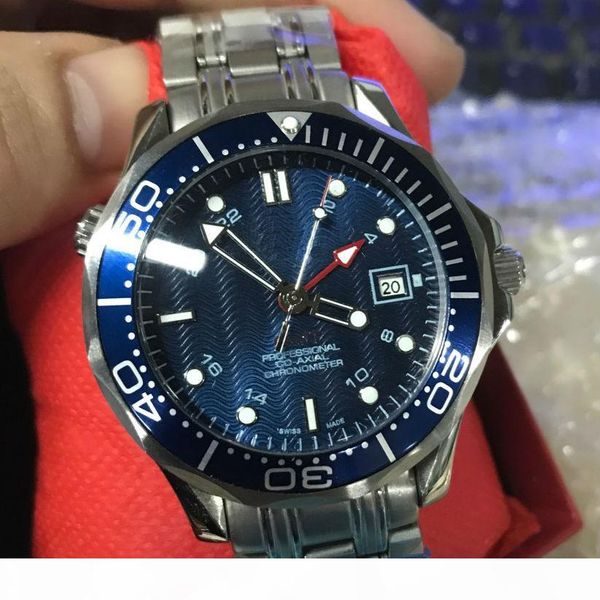 

luxury watch 007 skyfall mens watches gmt watch bond chronometer brand quartz watches luxury men co-axial watch, Slivery;brown