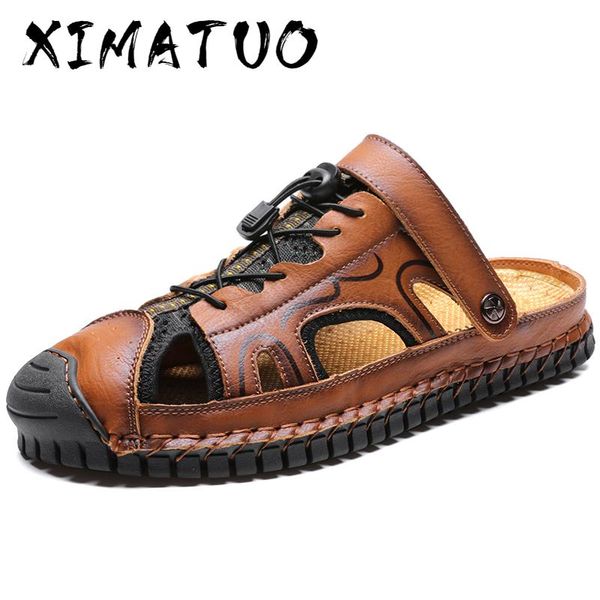 

new summer fashion men's sandals breathable men shoes quality beach sandals man outdoor casual shoes roman slippers size 39-48, Black