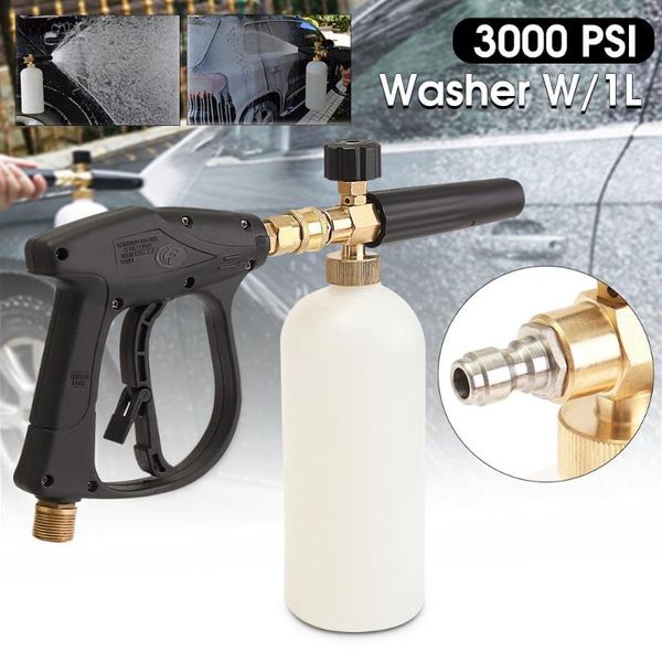 

1l 3000psi foam gun high pressure washer snow foam lance sewer brush fittings clean gun