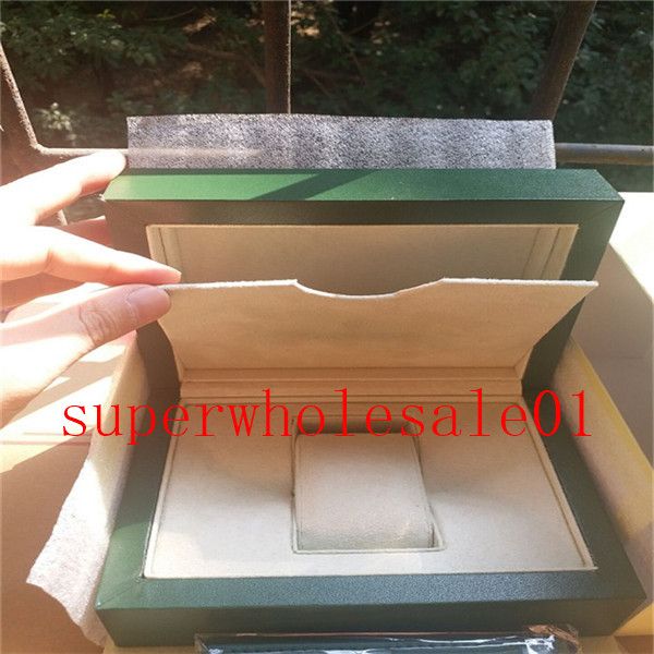 

luxury watch mens for rolex watch box original inner outer womans watches boxes men wristwatch green box booklet card 7339044 a1212, Black;blue