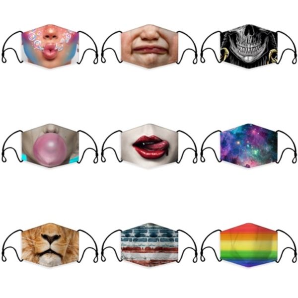 

wholesale s mask cotton comfortable face masks 3-layer fashion designer mask dustproof earloop masks 202005151#313