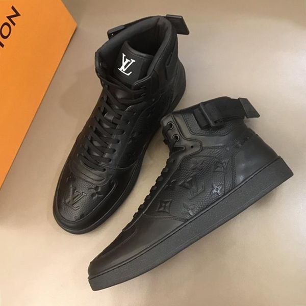 

rivoli sneaker boot mens shoes luxury leather design lightweight shoes lace -up comfortable sports men shoes scarpe da uomo