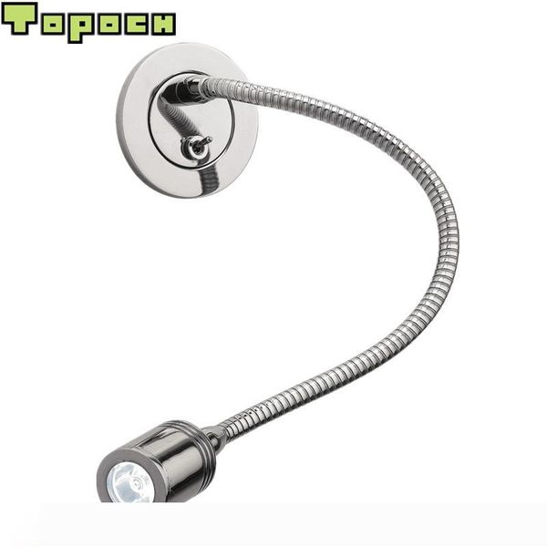 

ch flush lights on headboard slim plate flexible arm on off switch 3w cree led chrome finish for l residential car yacht